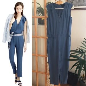 J. Crew Oxford Crepe Jumpsuit Size 4